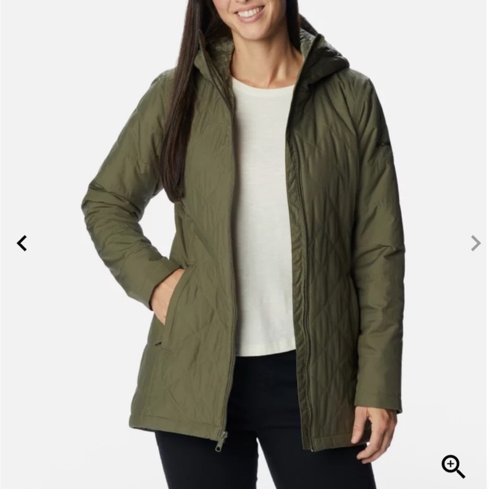 Columbia Snowmelt Valley Lined Jacket Women's Size XXL Olive Quilted Jacket